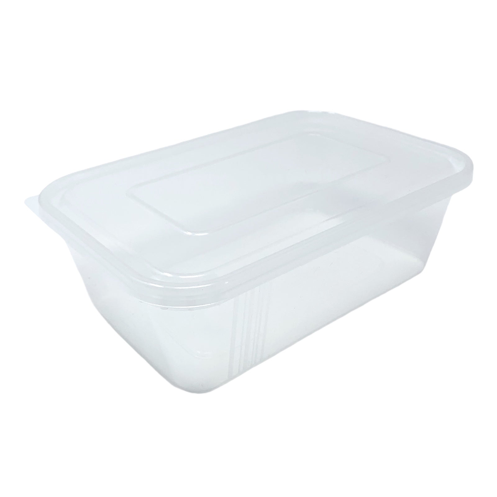 SATCO 500ml Plastic Containers & Lids Clear Microwave Takeaway Food Heavy  Duty